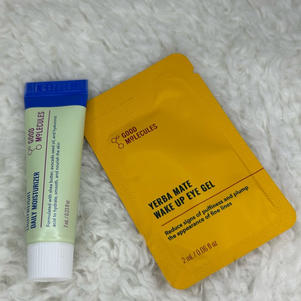Good Molecule Lightweight Daily Moisturizer & Yerba Mate Wake Up Eye Gel Samples